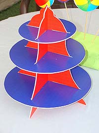 Ball Party Supplies theme Cup cake stands